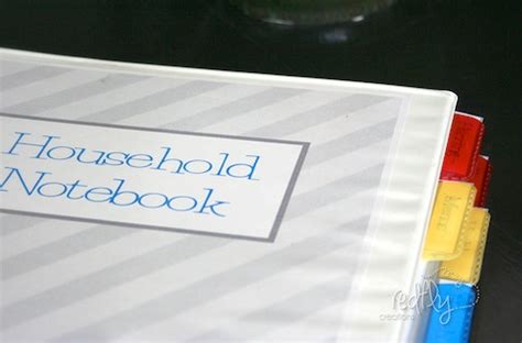 Redfly Creations: Household Notebook - Free Printables!