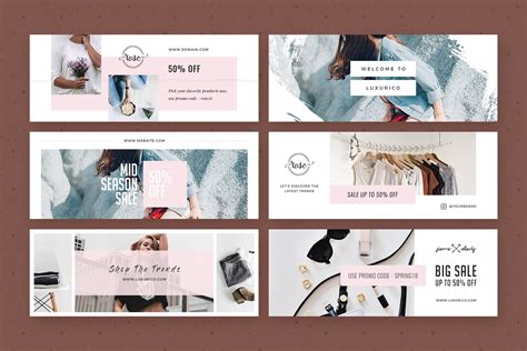 Modern Facebook Cover Pack - Canva by Trendest Studio on @creativemarket Facebook Header ...