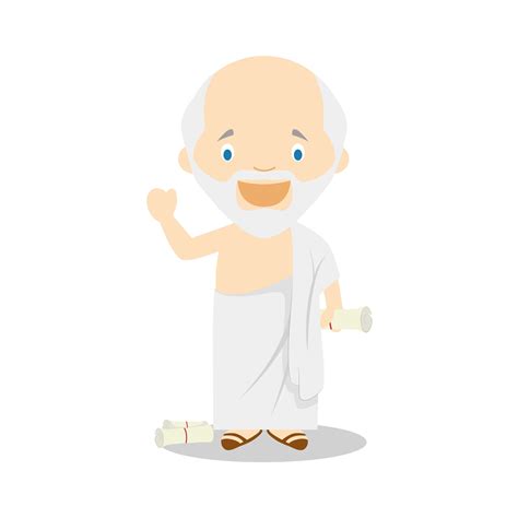 Socrates cartoon character. Vector Illustration. Kids History Collection. - Cursos de idiomas on ...