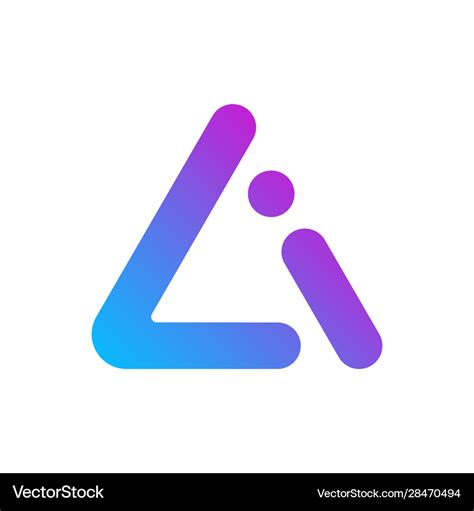 Professional minimal letter ai logo design Vector Image