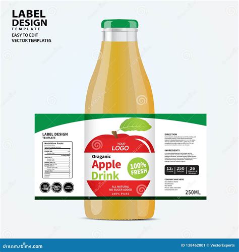 Bottle Label, Package Template Design, Label Design, Mock Up Design ...