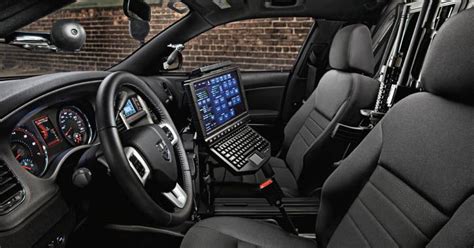 Interior of the 2014 Dodge Charger Pursuit police car - click for link ...