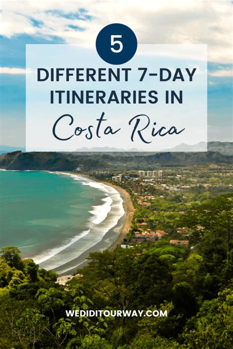 5 different 7-day Costa Rica itineraries - one-week road trips