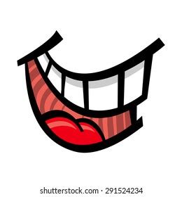 Big Cartoon Smile Vector Stock Vector (Royalty Free) 291524240 ...