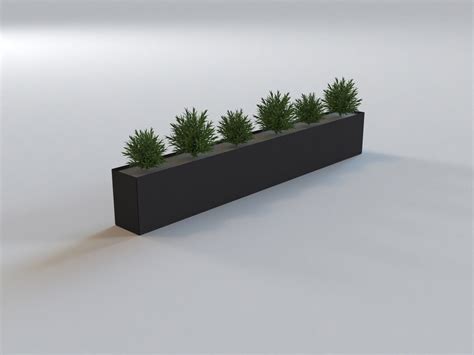 Indoor/outdoor Metal Box Planter Minimalist Box Planter, Multiple ...