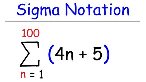 Summation Notation Formula