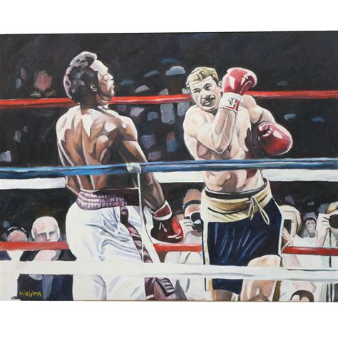 Lot - Michael Dokes vs Gerrie Coetzee Oil on Canvas Painting by William ...