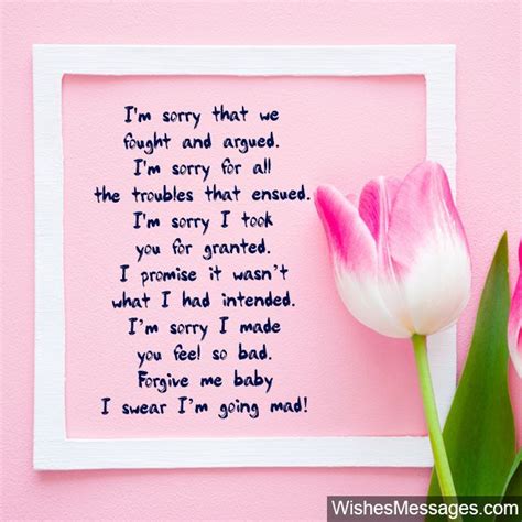 I Am Sorry Messages for Wife: Apology Quotes for Her – WishesMessages.com