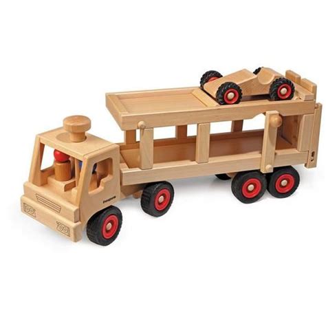 Car Transporter Wooden Toy Truck | Wooden truck, Wooden car, Wooden toy ...