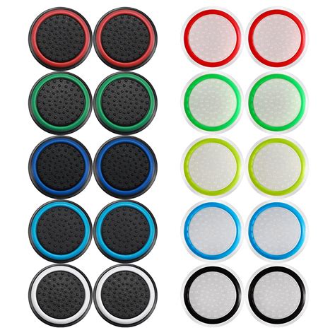 20pc Analog Stick Joystick Controller Thumb Grips Caps Accessories for PS5, PS4, Xbox One ...