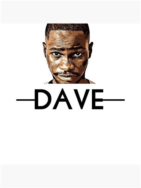 "Dave artwork" Poster for Sale by RapScene | Redbubble