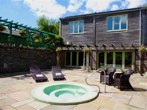 The Hot Tub and Indoor Pool entrance. #heatedindoorpool | Luxury holiday cottages, Devon ...