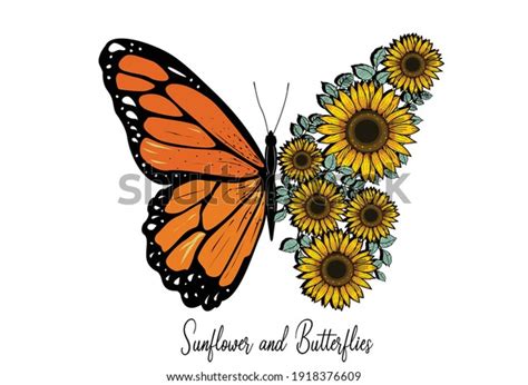 5,945 Sunflower Butterfly Stock Vectors, Images & Vector Art | Shutterstock