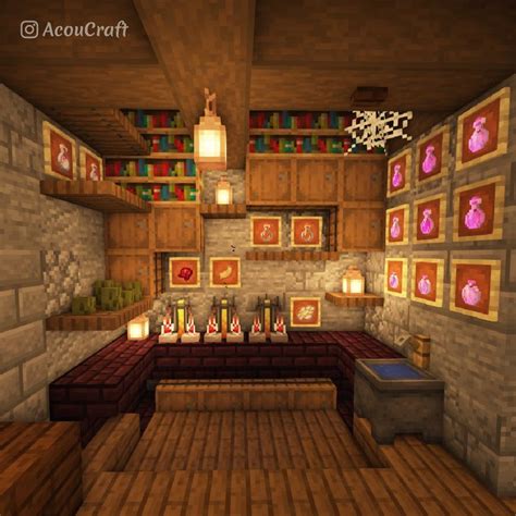 Minecraft potion room | Minecraft furniture, Minecraft house designs, Minecraft cottage