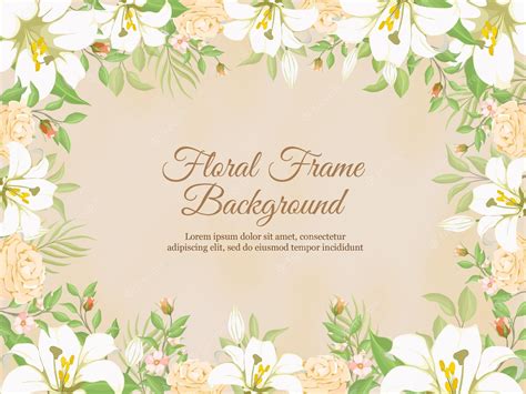 Premium Vector | Beautifull Floral Wedding Banner Background