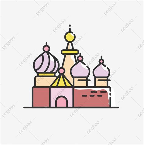 Tourism Clipart Vector, Tourism World Tourism Day Mbe Style Illustration Moscow, Kremlin, Cute ...