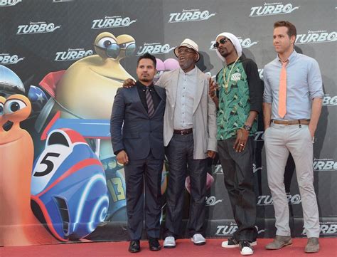 The voice cast of the animated movie "Turbo" attend the Spanish ...