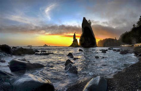 Rialto Beach, Sunset, Photograph by Craig Voth