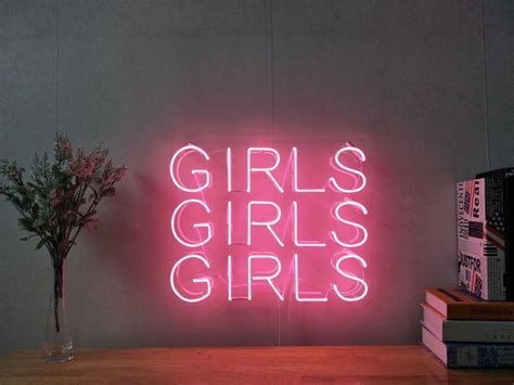 New Girls Girls Girls Neon Sign For Bedroom Wall Home Decor Artwork With Dimmer | eBay # ...