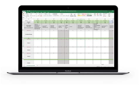 Marketing Calendar Template Excel 2024 - Biddy Cherida