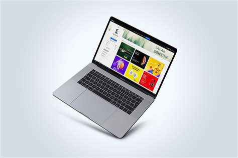 Free MacBook Pro Mockup PSD