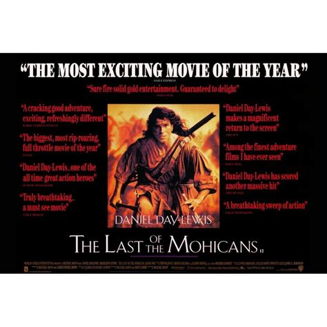 The Last of the Mohicans - movie POSTER (Style B) (27" x 40") (1992) - Walmart.com - Walmart.com