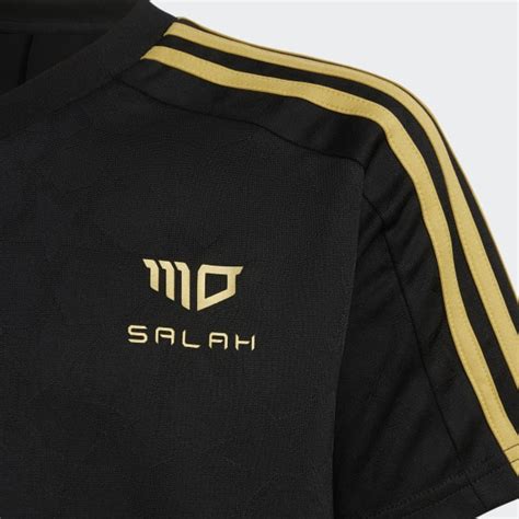 adidas Mo Salah 3-Stripes Jersey - Black | adidas UK