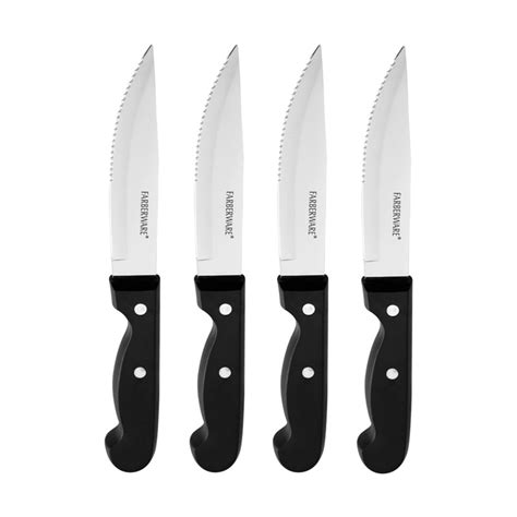 Farberware Classic 4.5-inch Restaurant Style Steak Knife with Black ...