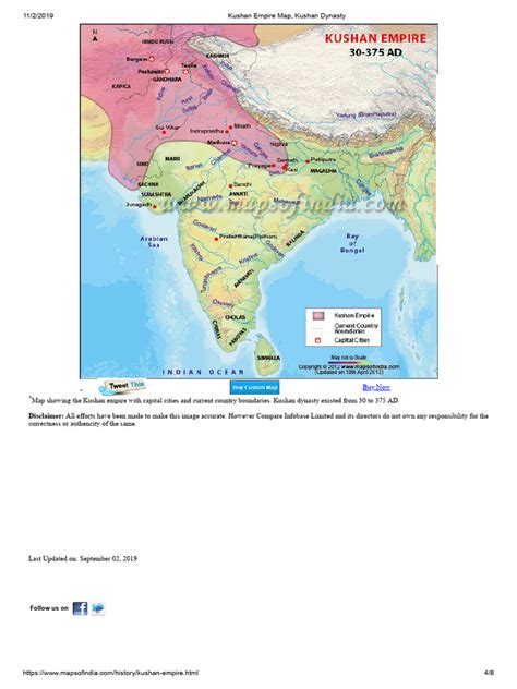 Kushan Empire Map, Kushan Dynasty | PDF