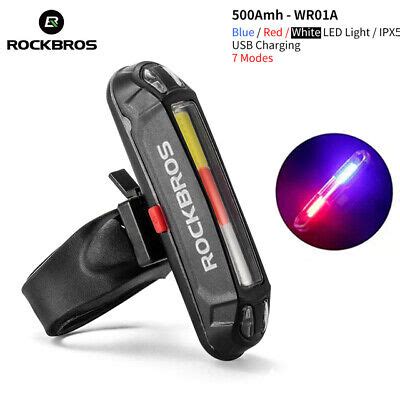 ROCKBROS Bicycle Taillight Three-color Waterproof LED Bicycle Safety Rear Light | eBay