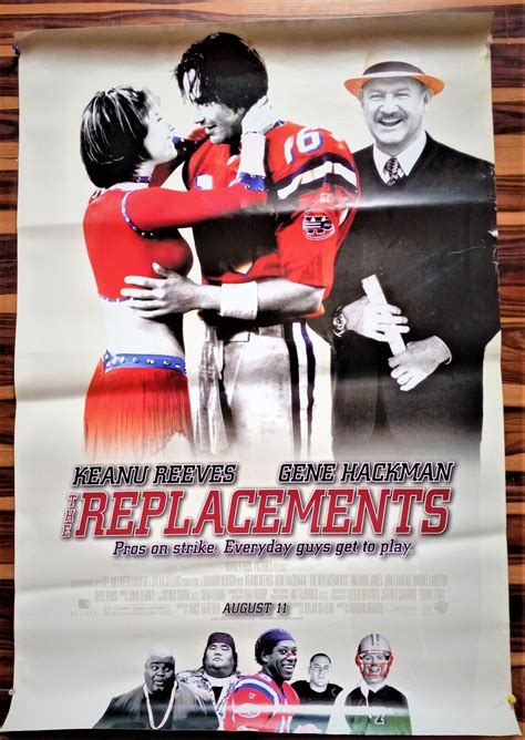 THE REPLACEMENTS: K. Reeves (2000) Promotional movie poster