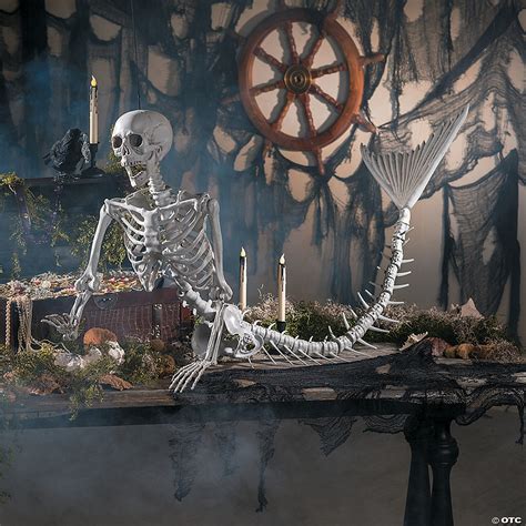 Mermaid Life-Size Skeleton Halloween Decoration