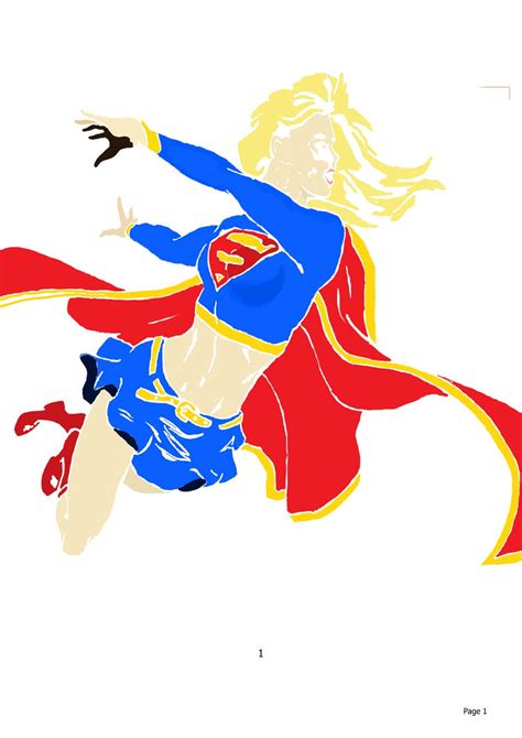 Supergirl Silhouette by TineaK on DeviantArt