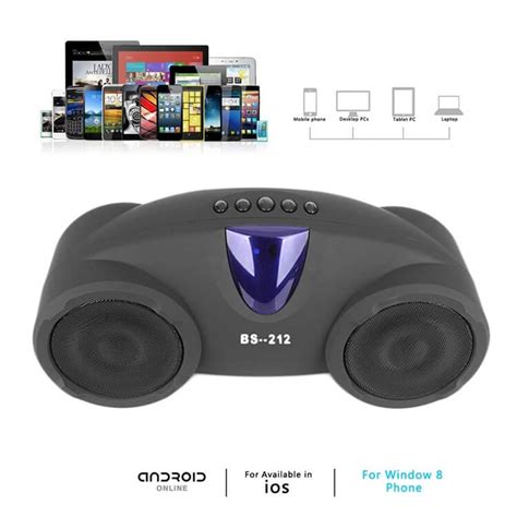 Remote Control Hands-Free Call Loudspeaker Plastic Mini Bluetooth Speaker