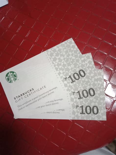 Starbucks gift card, Tickets & Vouchers, Store Credits on Carousell