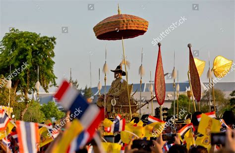 Thailands King Maha Vajiralongkorn Carried On Editorial Stock Photo ...