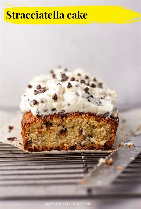 Fastfood Friday: Stracciatella cake met chocolatechip frosting - OhMyFoodness | Recept in 2021 ...