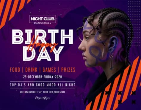 Free Birthday Event Flyer Template - Free PSD Flyer Download