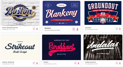 ⚾ 32+ All-Star Baseball Fonts for Knock-Out Designs (2024)