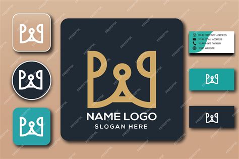 Premium Vector | Pap monogram logo