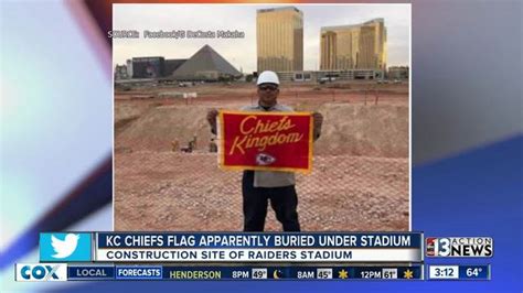 Construction worker allegedly buries Chiefs flag under Raiders stadium site - KTNV.com Las Vegas