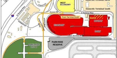 Atlanta airport parking map - Atlanta Hartsfield airport parking map (United States of America)