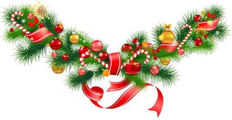 Christmas garland PNG transparent image download, size: 800x416px