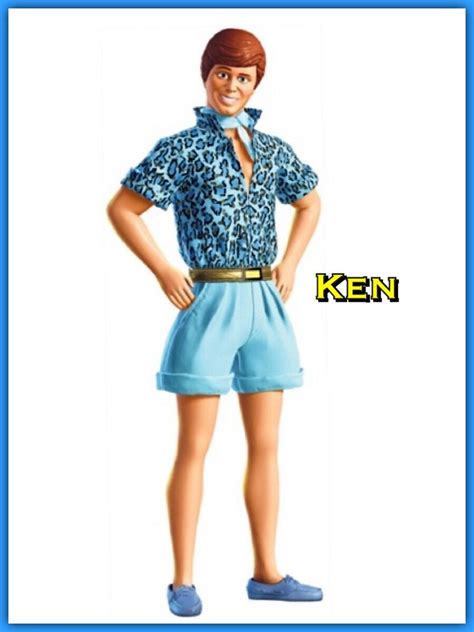 KEN a smooth-talking doll who falls in love with Barbie. He is based on ...