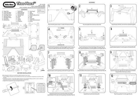 LITTLE TIKES TIKES PLACE 643286 ASSEMBLY INSTRUCTIONS Pdf Download ...