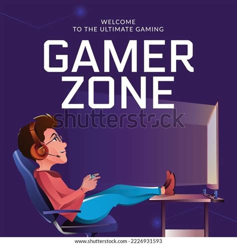 Banner Design Gamer Zone Template Stock Vector (Royalty Free) 2226931593 | Shutterstock