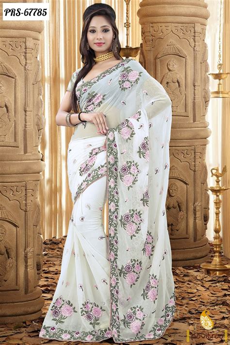 Chiffon Sarees Online Collection With Price | Women Clothing Online Store