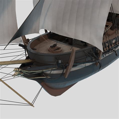 3D HMS Beagle 1831 - Charles Darwin - LowPoly - TurboSquid 1951875