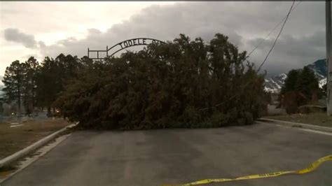 Tooele City says cleanup following strong winds and snow may take up to a week