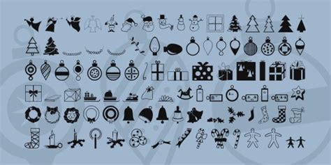 10 Free Commercial Use Christmas Dingbat Fonts - Cutting for Business